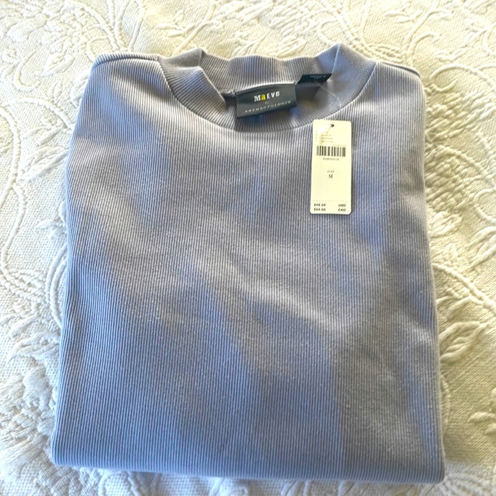 Maeve Mock-neck Tee from Anthropologie
